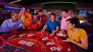 Antarmuka permainan Teen Patti JILI di hokislot365 dengan kartu pemain dan tombol tindakan